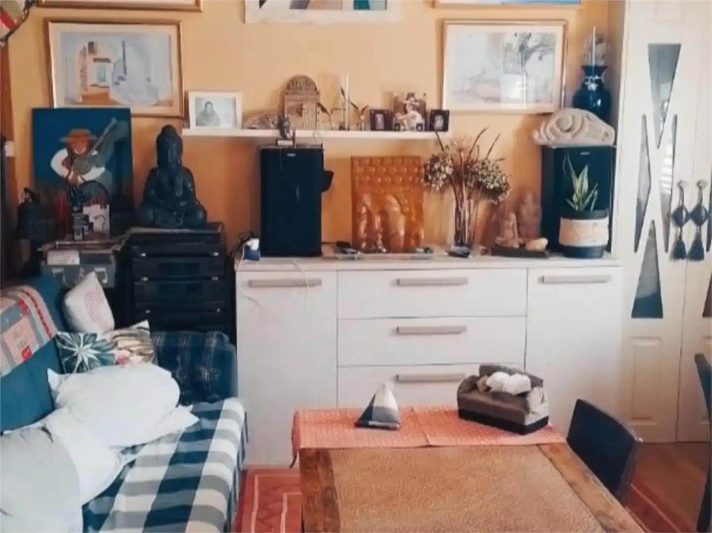 Sala de estar de Piso en venta en Campo Lameiro, Pontevedra