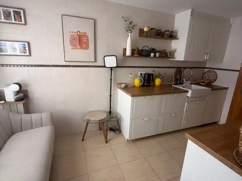 Kitchen of Flat for rent in Calpe / Calp  with Air Conditioner and Balcony