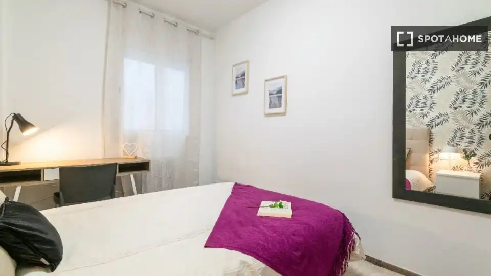 Habitación de Piso de alquiler en Barcelona con Aire acondicionado, Calefacción y Amueblado