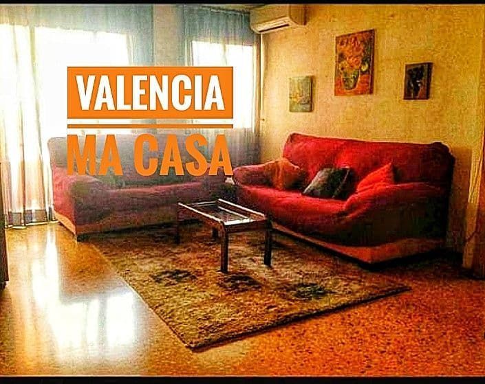 Sala d'estar de Pis de lloguer en  Valencia Capital amb Aire condicionat, Calefacció i Moblat