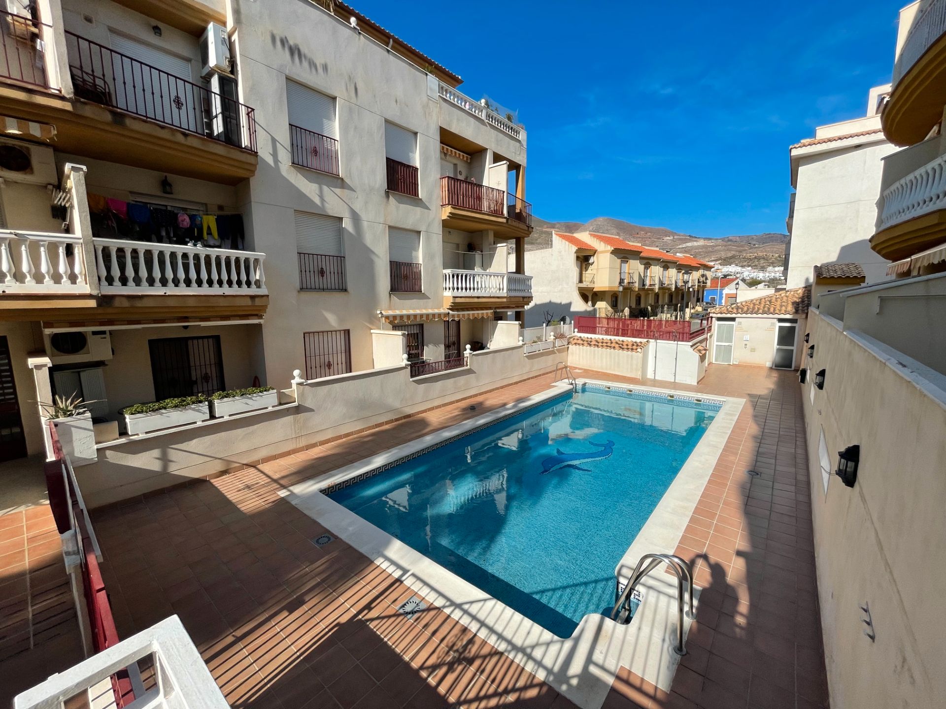 Piscina de Apartamento de alquiler en Gualchos con Aire acondicionado, Terraza y Amueblado