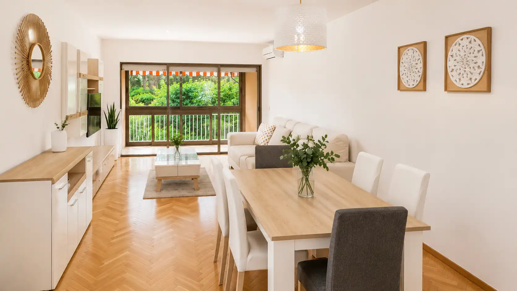Wohnzimmer von Wohnung zur Miete in Majadahonda mit Klimaanlage, Heizung und Parkett