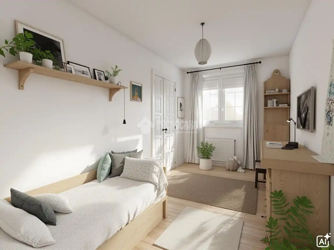 Schlafzimmer von Wohnung zum Verkauf in Las Rozas de Madrid mit Klimaanlage, Heizung und Terrasse