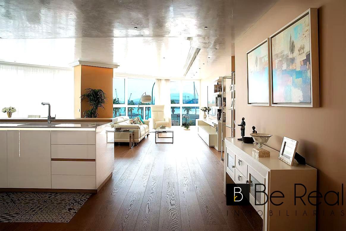 Sala de estar de Piso de alquiler en Málaga Capital con Aire acondicionado, Calefacción y Amueblado