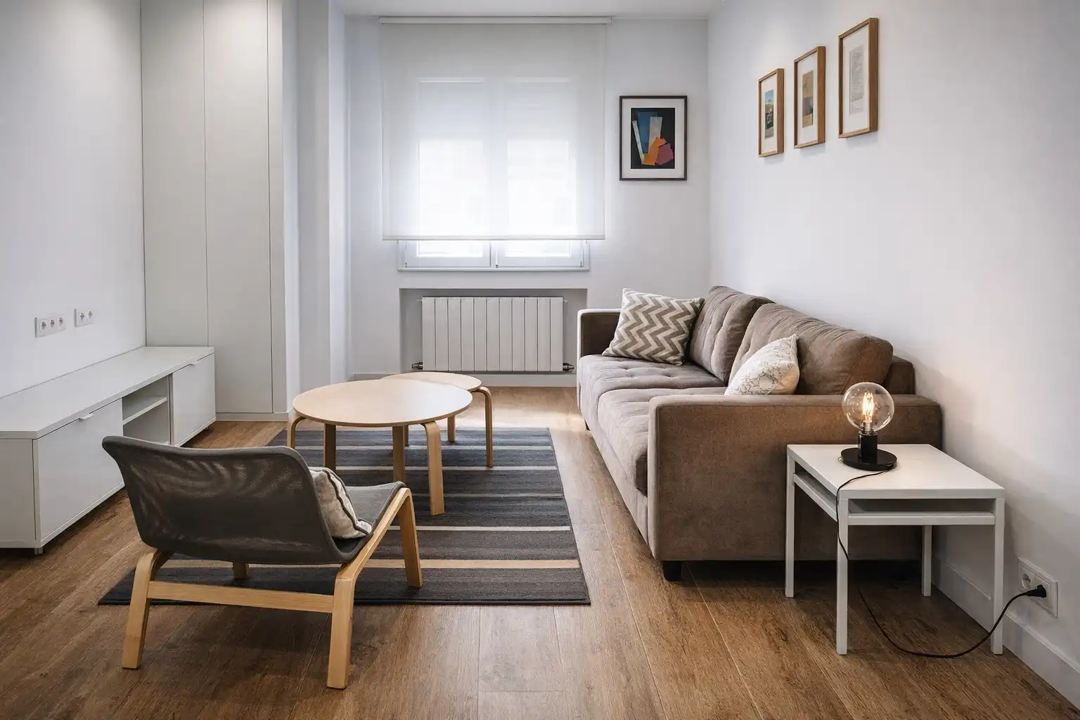 Living room of Flat for rent in Santander  with Heating, Furnished and Oven