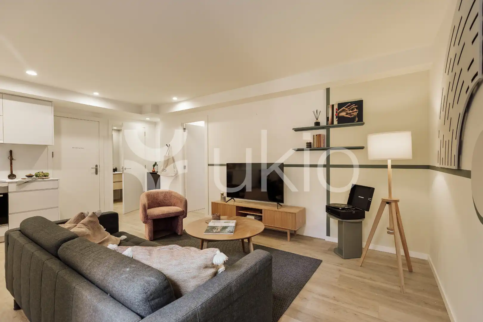 Wohnzimmer von Wohnungen zur Miete in Barcelona mit Klimaanlage, Heizung und Möbliert