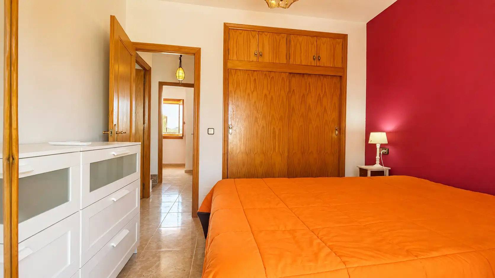 Schlafzimmer von Einfamilien-Reihenhaus zur Miete in San Javier mit Klimaanlage, Privatgarten und Terrasse