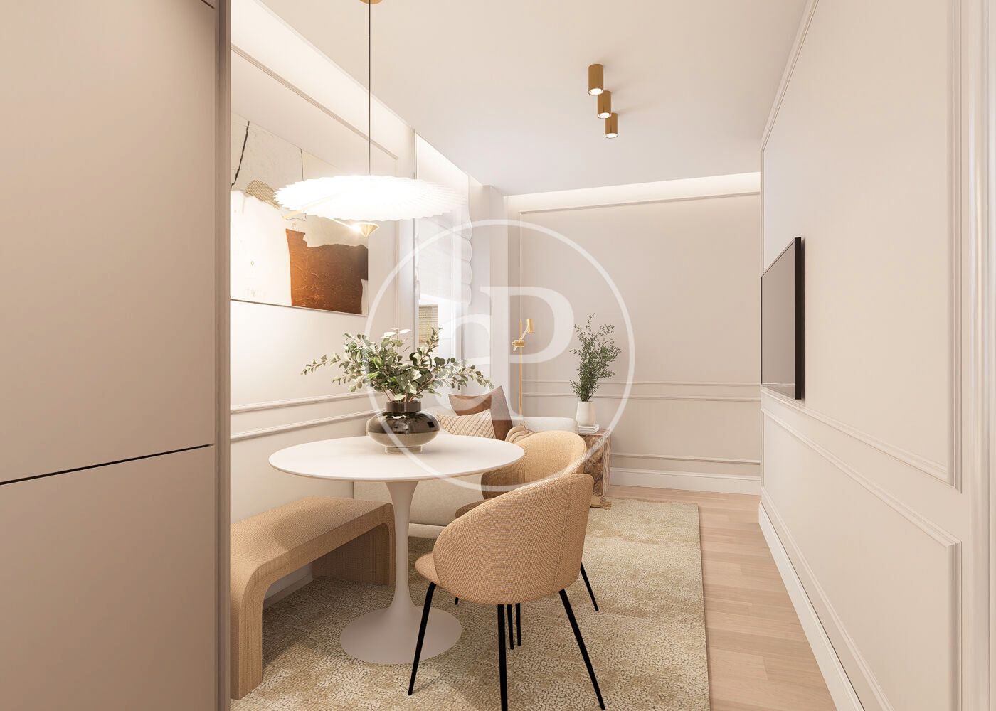 Dining room of Flat for sale in  Madrid Capital  with Air Conditioner, Heating and Furnished