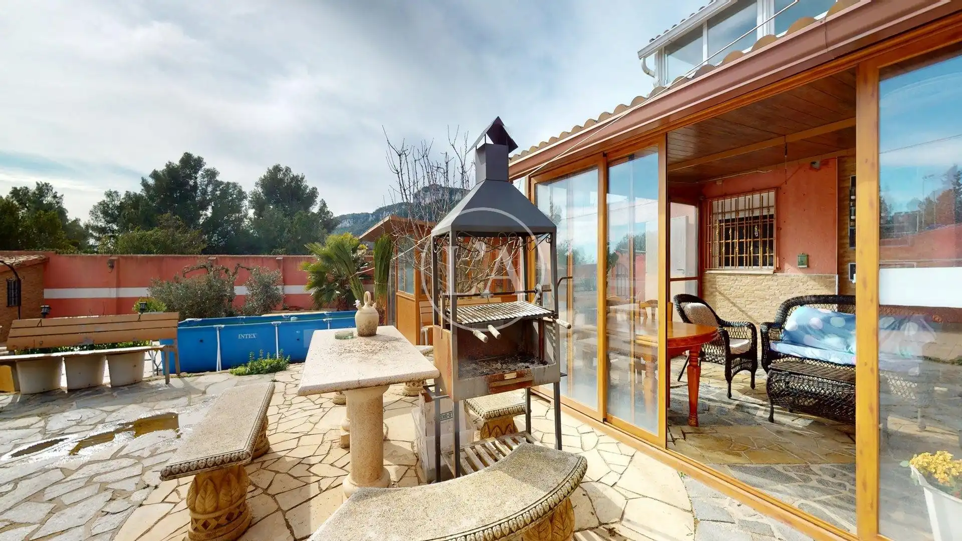 Jardí de Casa o xalet en venda en Vilanova d'Escornalbou amb Calefacció, Jardí privat i Terrassa