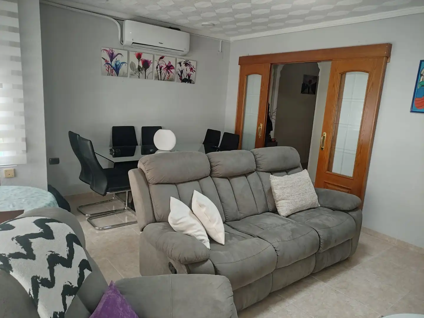 Wohnzimmer von Wohnung zum Verkauf in Burriana / Borriana mit Klimaanlage, Möbliert und Ofen