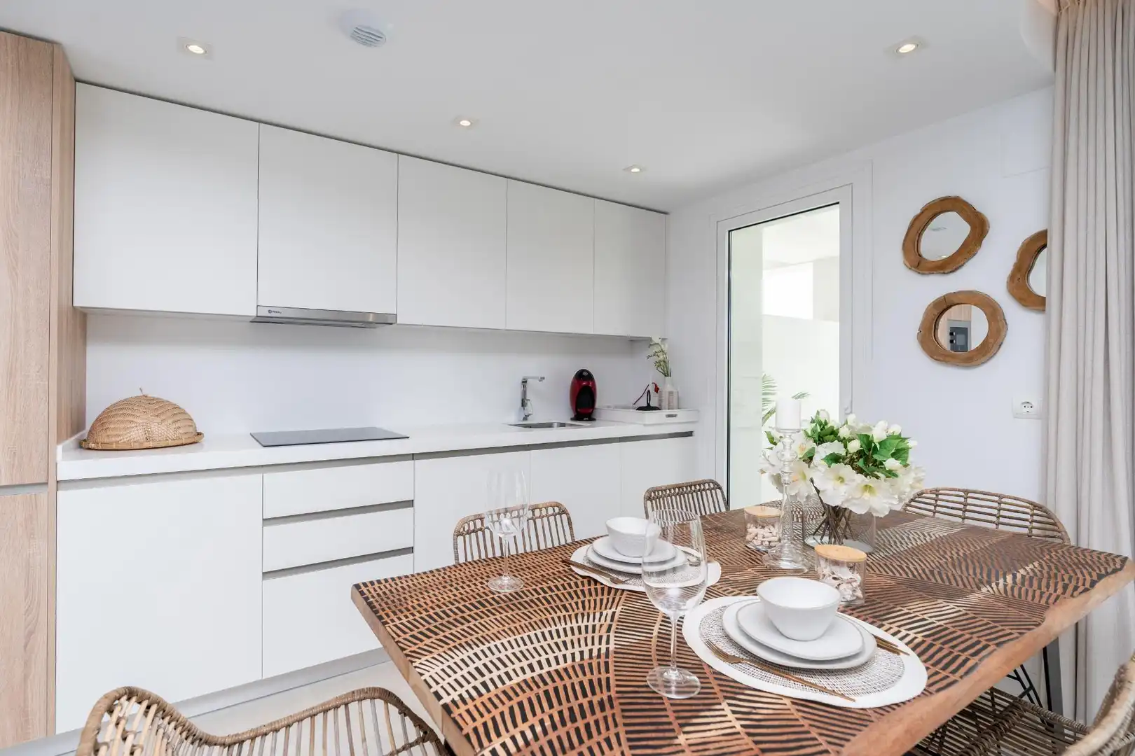 Cocina de Apartamento en venta en San Roque con Aire acondicionado, Calefacción y Jardín privado