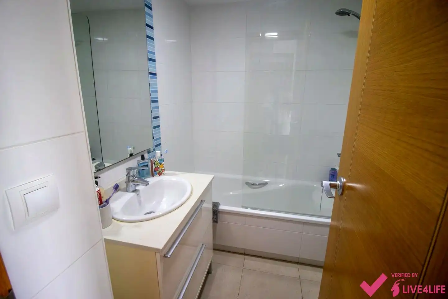 Badezimmer von Wohnung zur Miete in Alboraya mit Klimaanlage, Terrasse und Möbliert