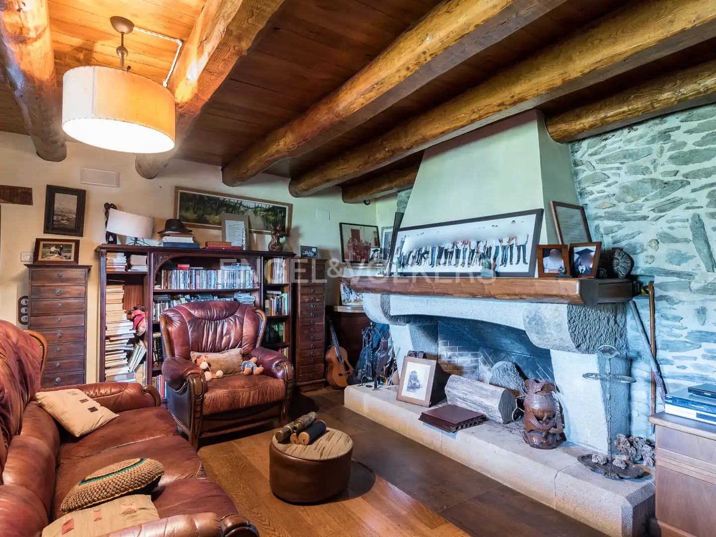 Sala de estar de Finca rústica en venta en Fogars de Montclús con Calefacción, Jardín privado y Trastero