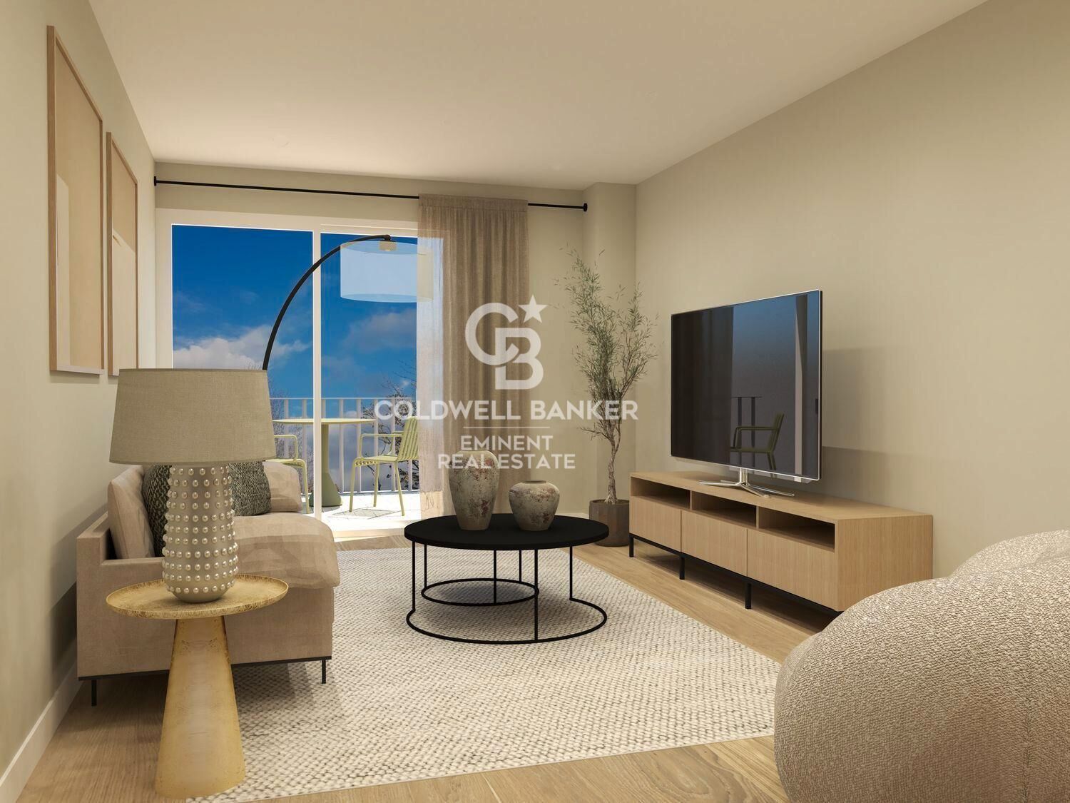 Living room of Flat for sale in  Barcelona Capital  with Air Conditioner, Parquet flooring and Oven
