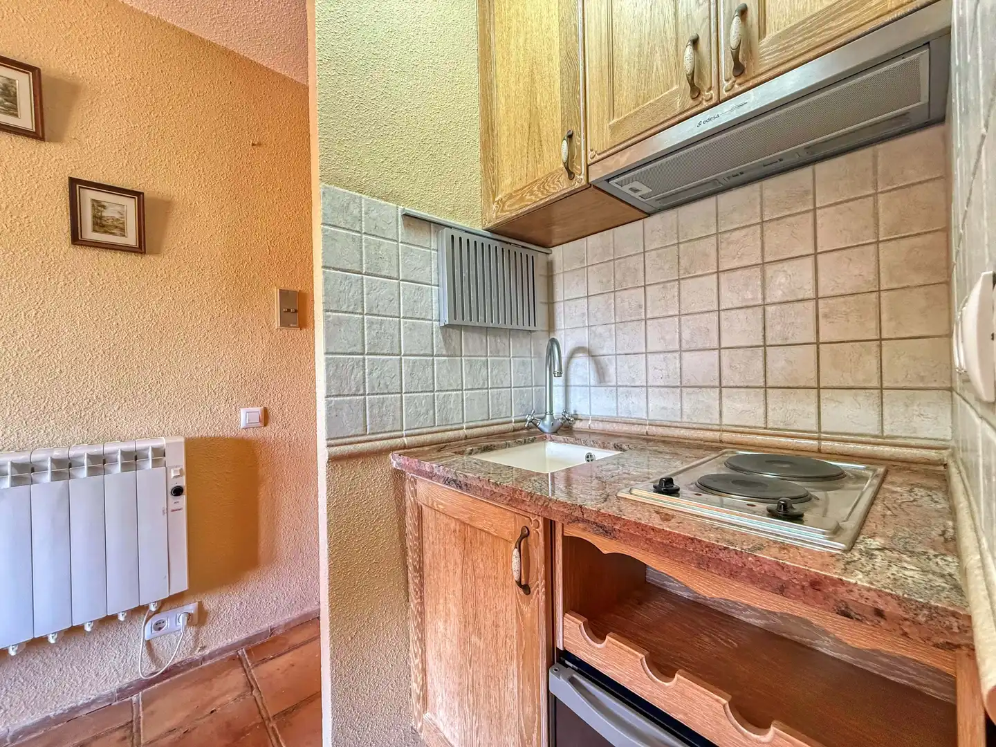 Kitchen of Flat for sale in Alcalá de la Selva  with Heating and Terrace