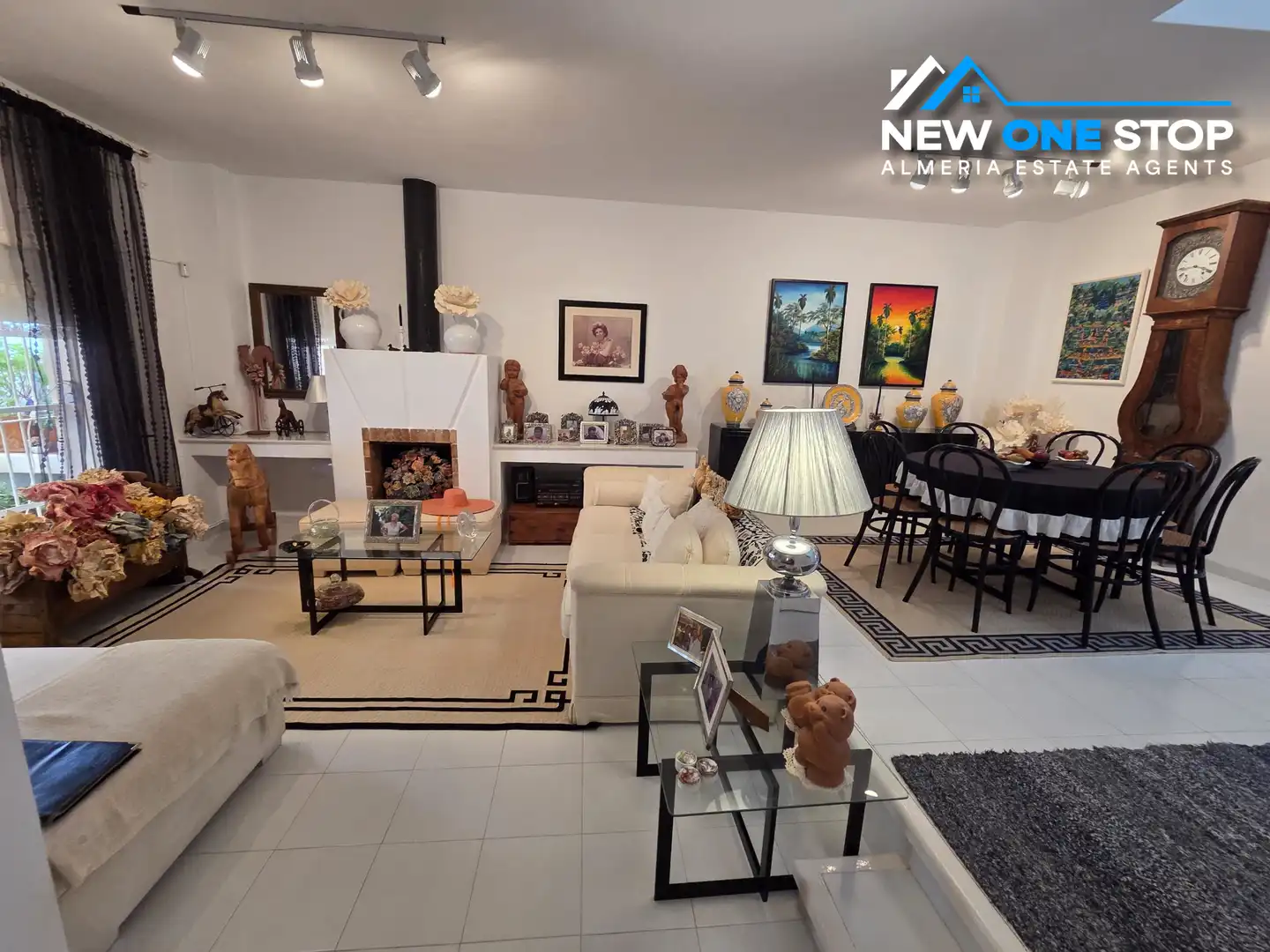Sala d'estar de Casa adosada en venda en Mojácar amb Aire condicionat, Calefacció i Terrassa