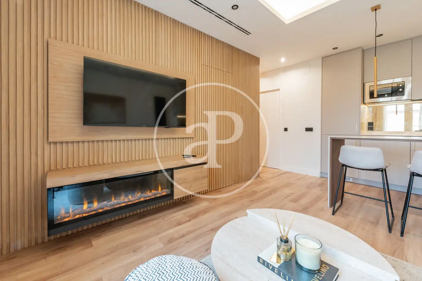 Sala de estar de Ático en venta en Madrid con Aire acondicionado, Calefacción y Terraza