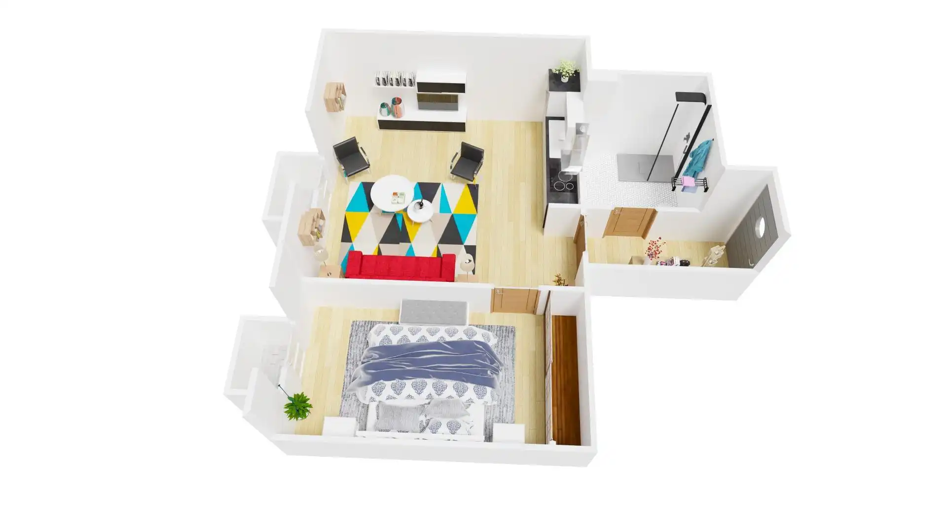 Bedroom of Flat for sale in Zaragoza  with Heating, Parquet flooring and Furnished