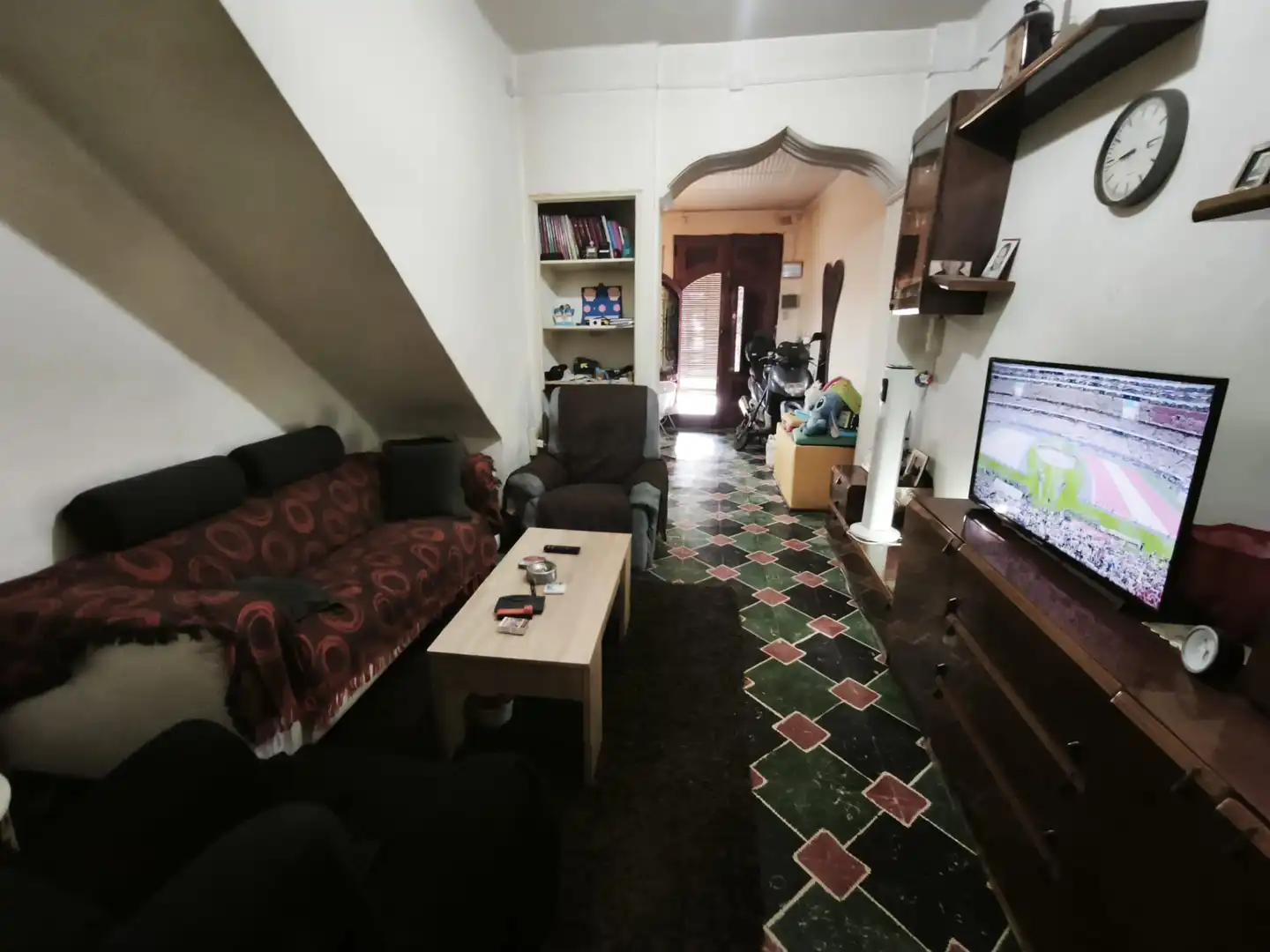 Sala d'estar de Casa adosada en venda en Gandia amb Calefacció, Terrassa i Forn