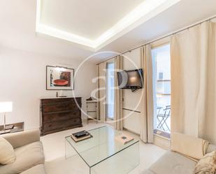 Living room of Flat for sale in  Madrid Capital  with Heating, Terrace and Furnished