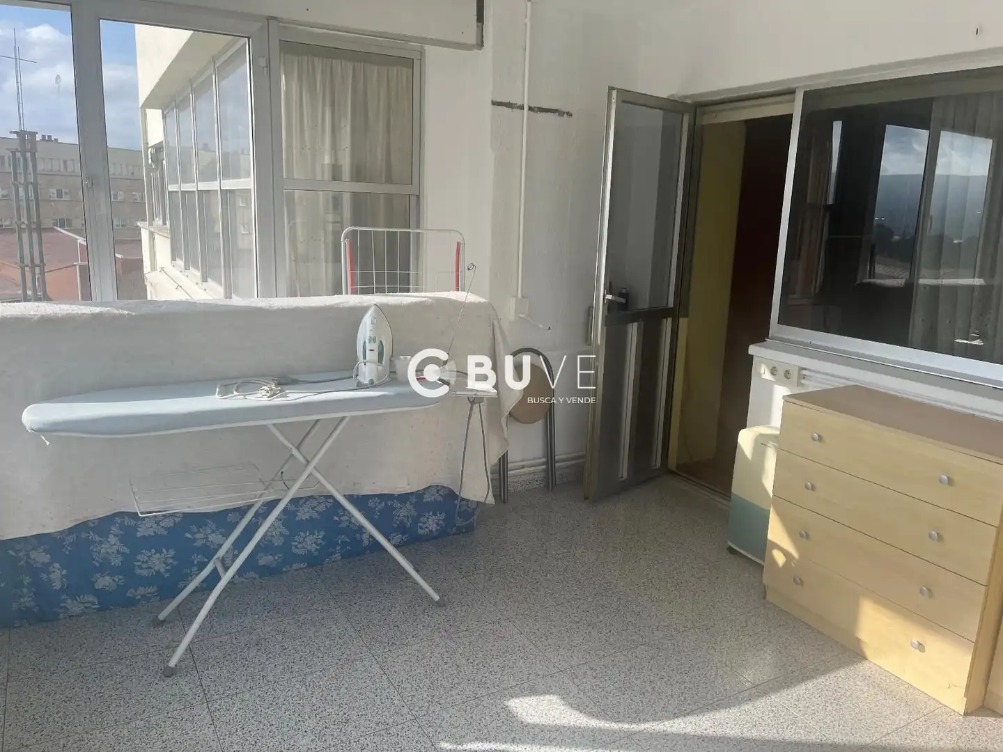 Bedroom of Flat for sale in Ferrol  with Heating, Terrace and Furnished