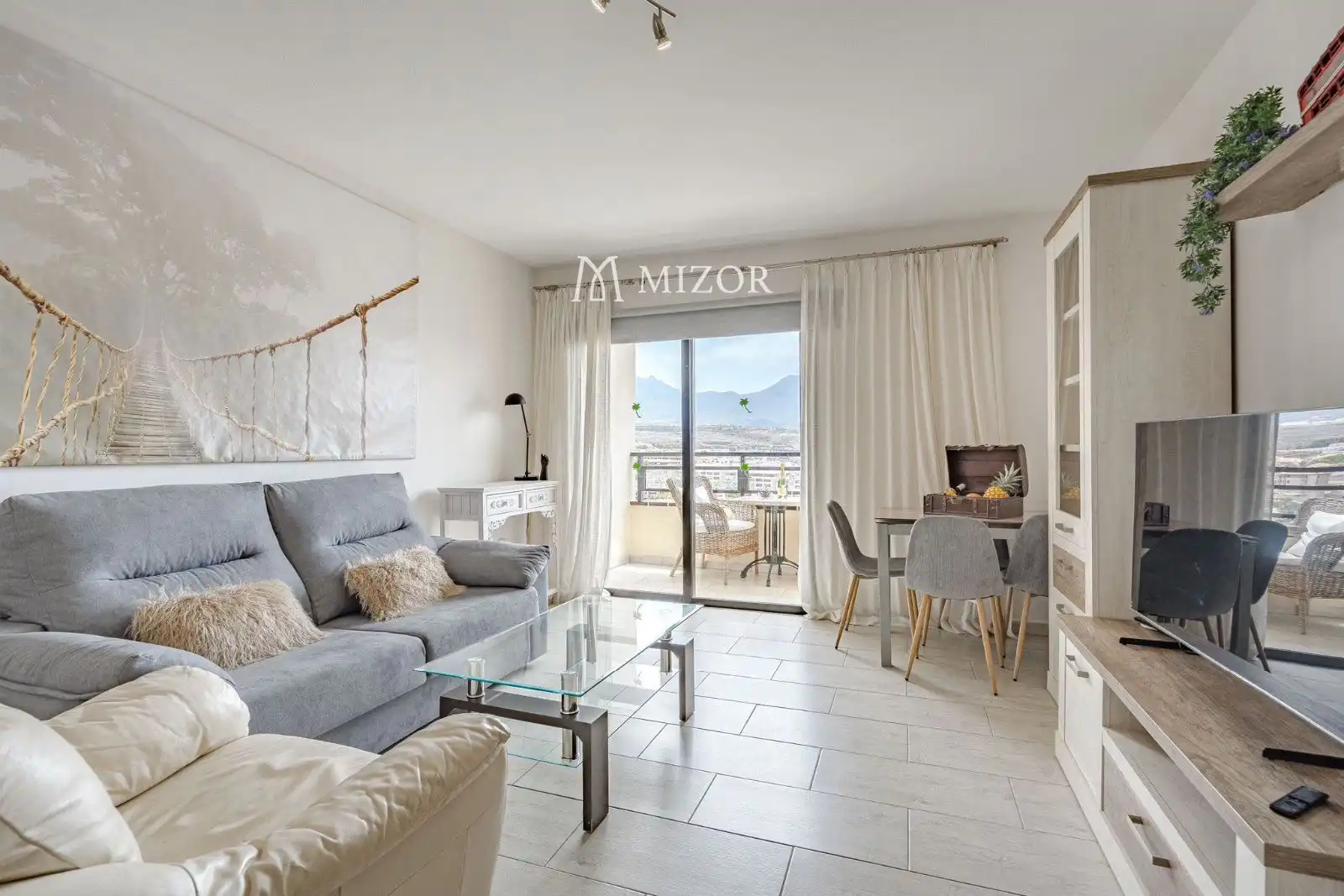 Living room of Flat for rent in Adeje  with Swimming Pool, Furnished and Community pool