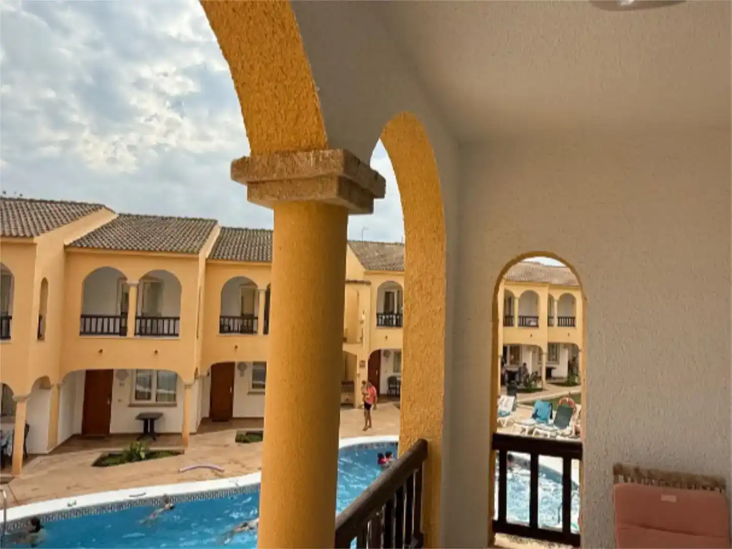 Piscina de Apartament de lloguer en Peñíscola / Peníscola amb Aire condicionat, Jardí privat i Parquet