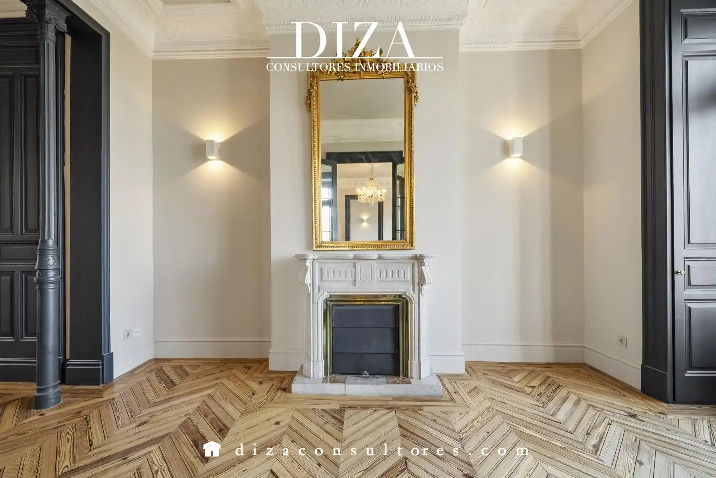 Living room of Flat for rent in Madrid  with Air Conditioner and Heating