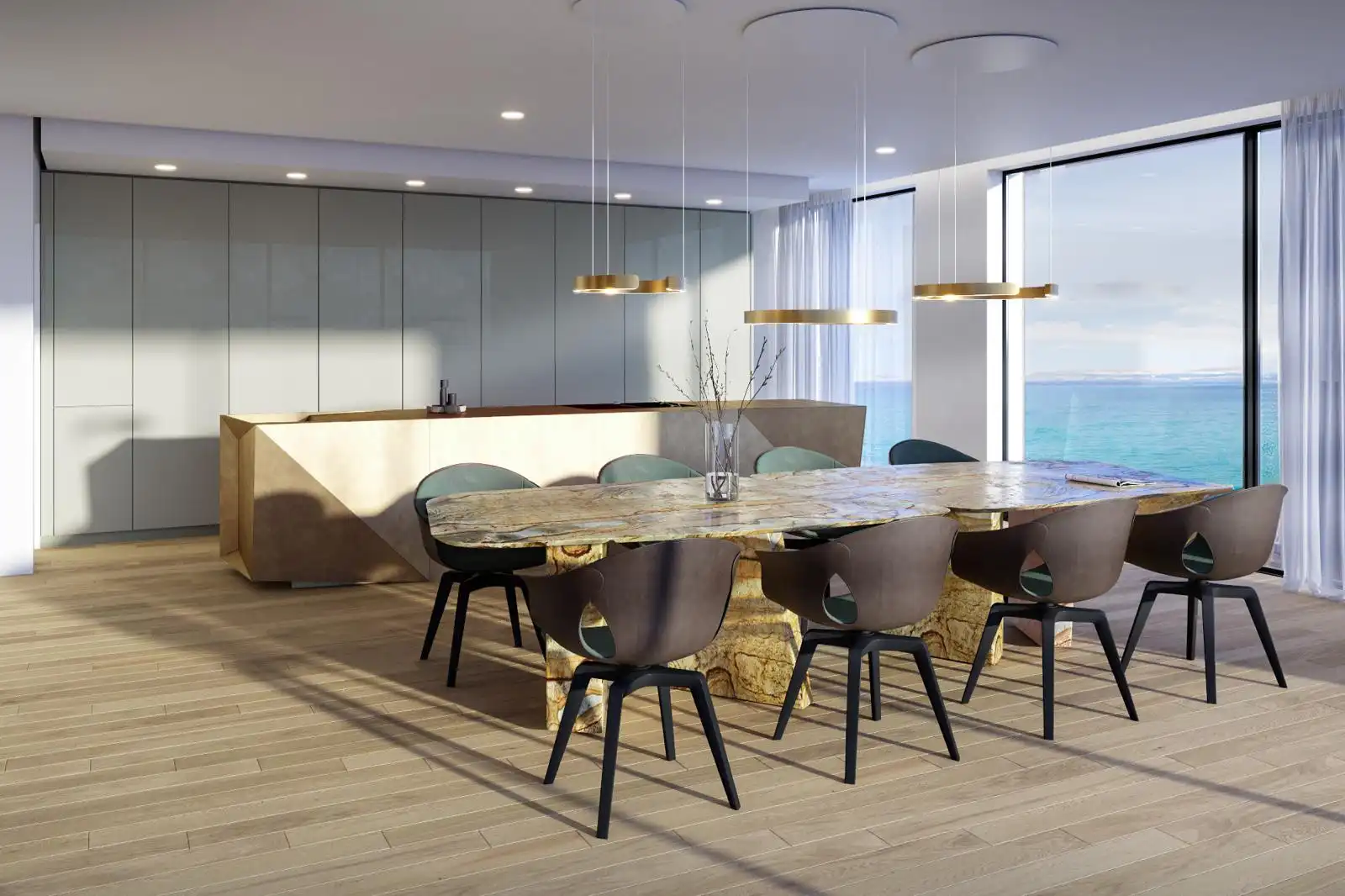 Esszimmer von Dachboden zum Verkauf in Ojén mit Klimaanlage, Terrasse und Abstellraum