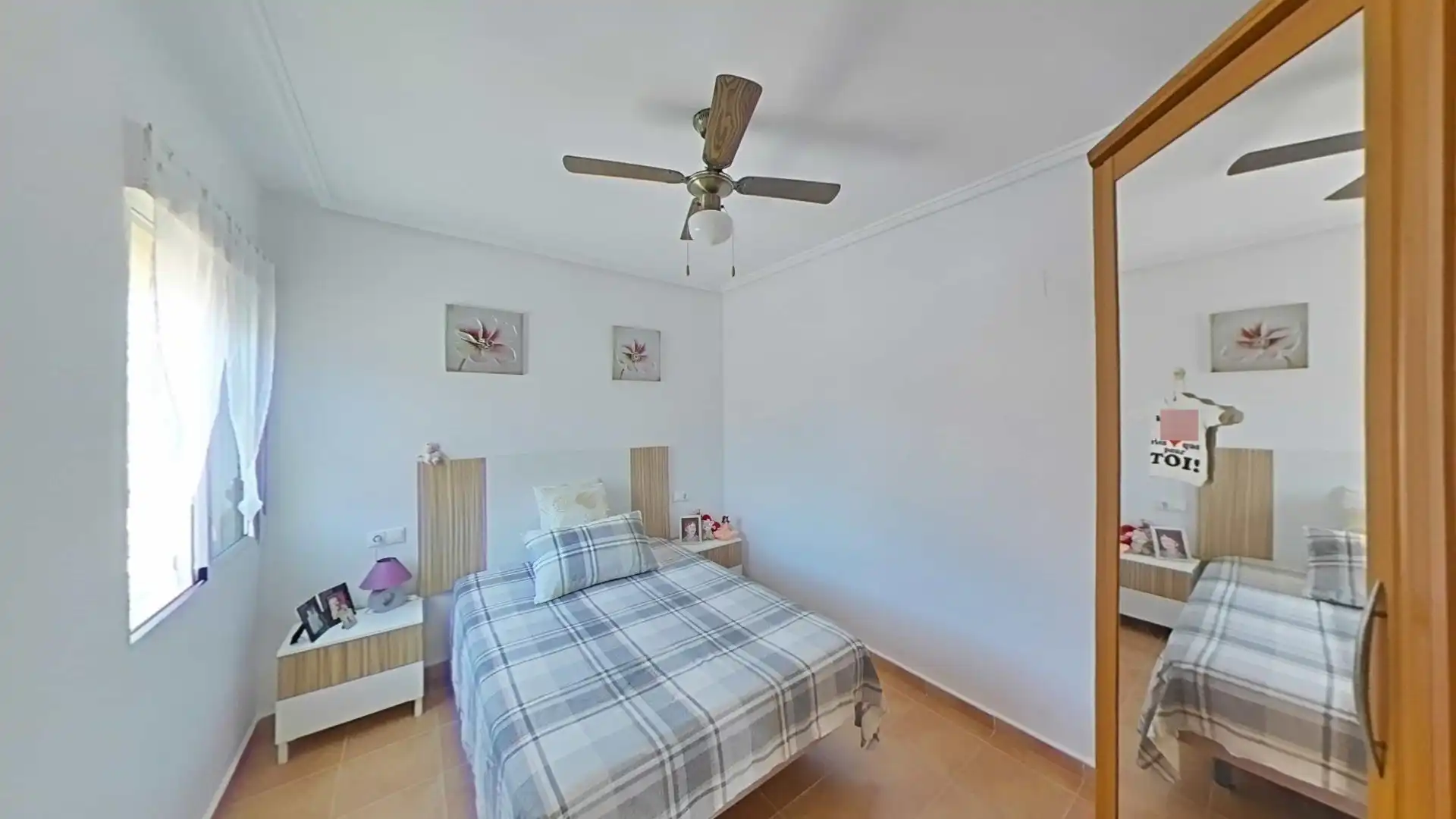 Schlafzimmer von Maisonette zum Verkauf in Algorfa mit Klimaanlage, Heizung und Privatgarten