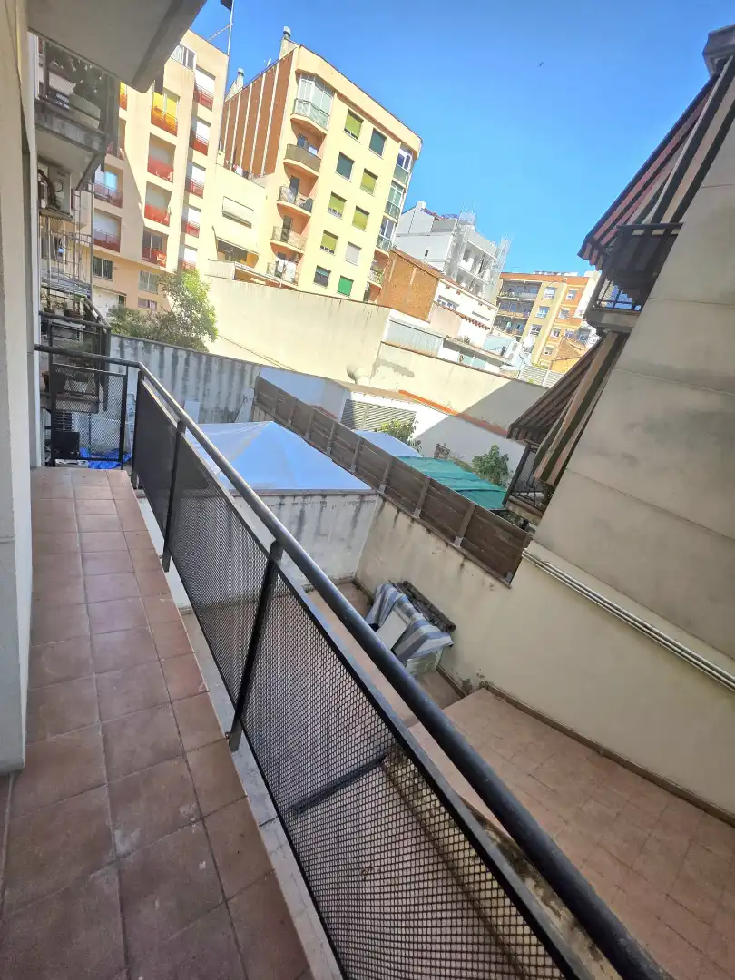Terraza de Piso de alquiler en Sabadell con Calefacción, Parquet y Amueblado