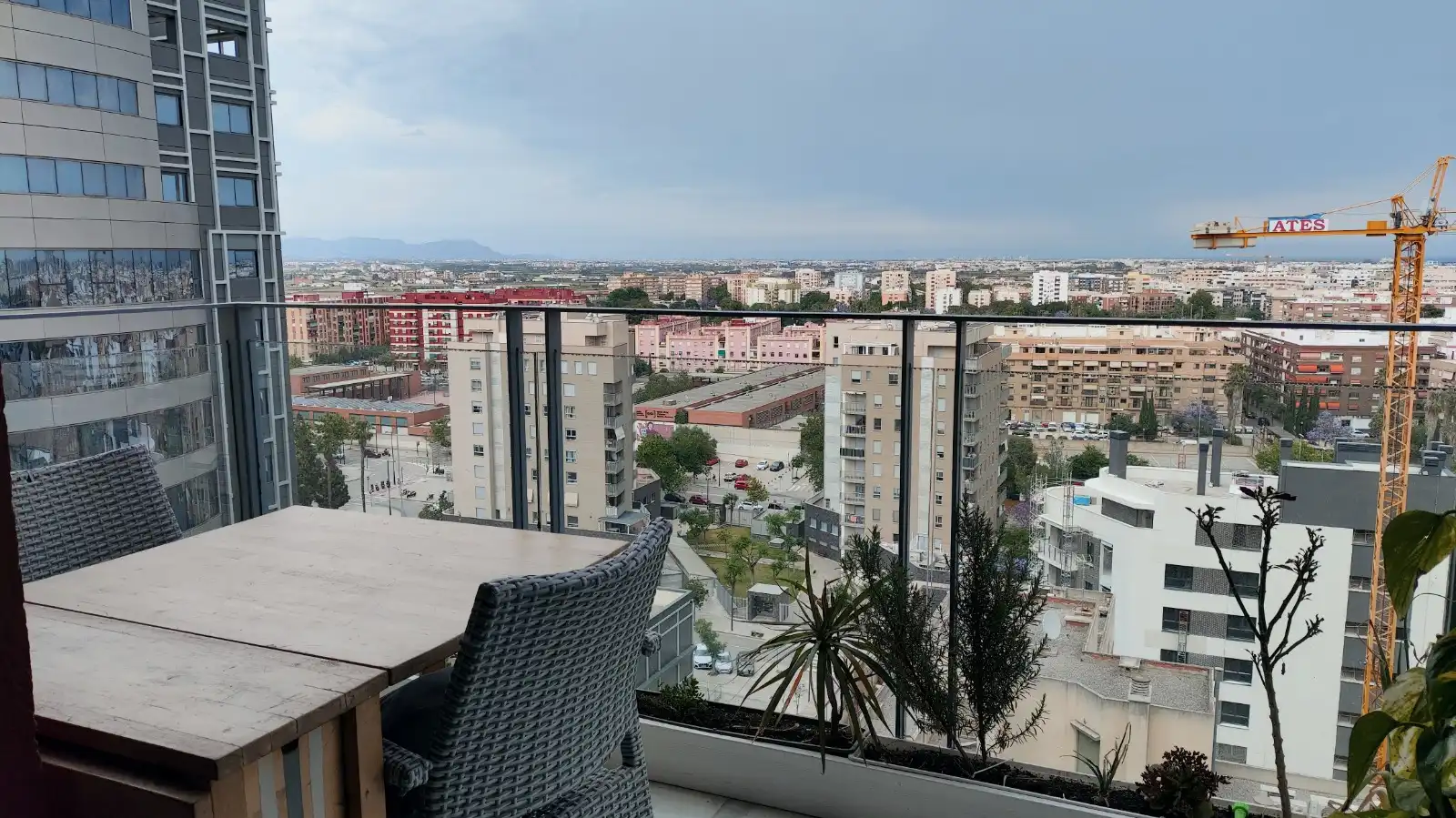 Terrace of Apartments for rent in Valencia  with Air Conditioner, Furnished and Oven