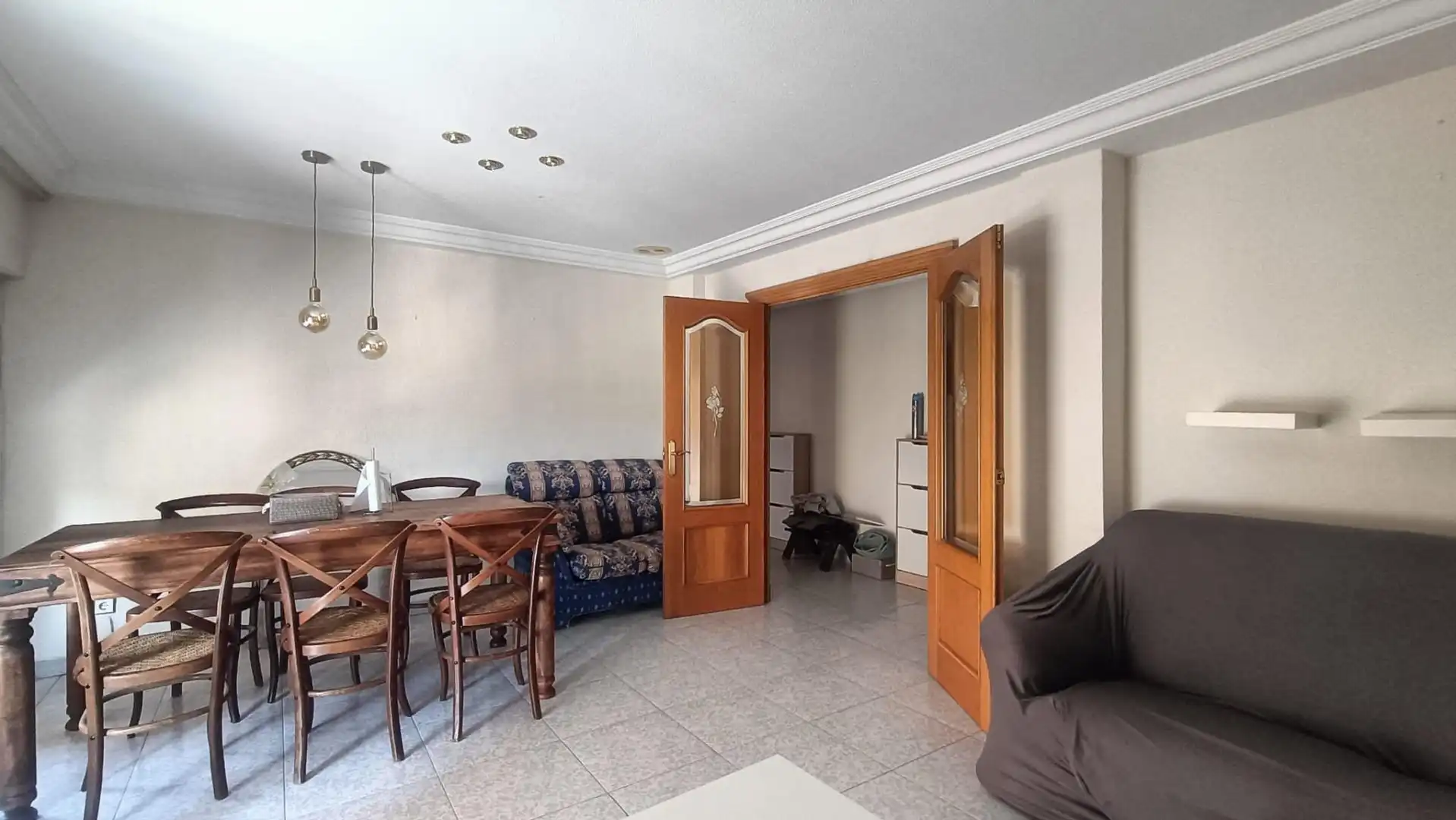Living room of Flat for rent in Elche / Elx  with Air Conditioner, Furnished and Balcony