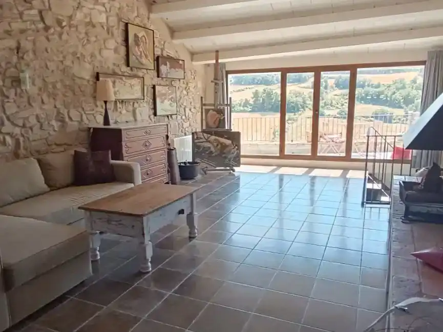 Sala d'estar de Casa adosada en venda en Passanant i Belltall, Tarragona