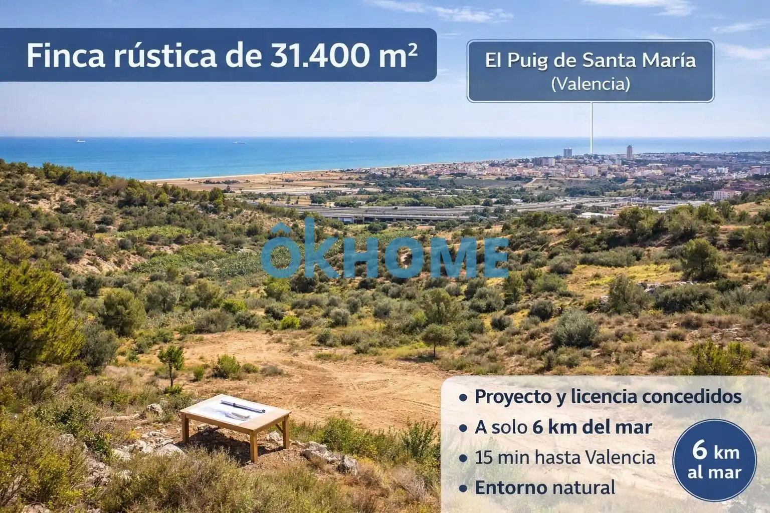 Terreny rústic en venda a El Puig
