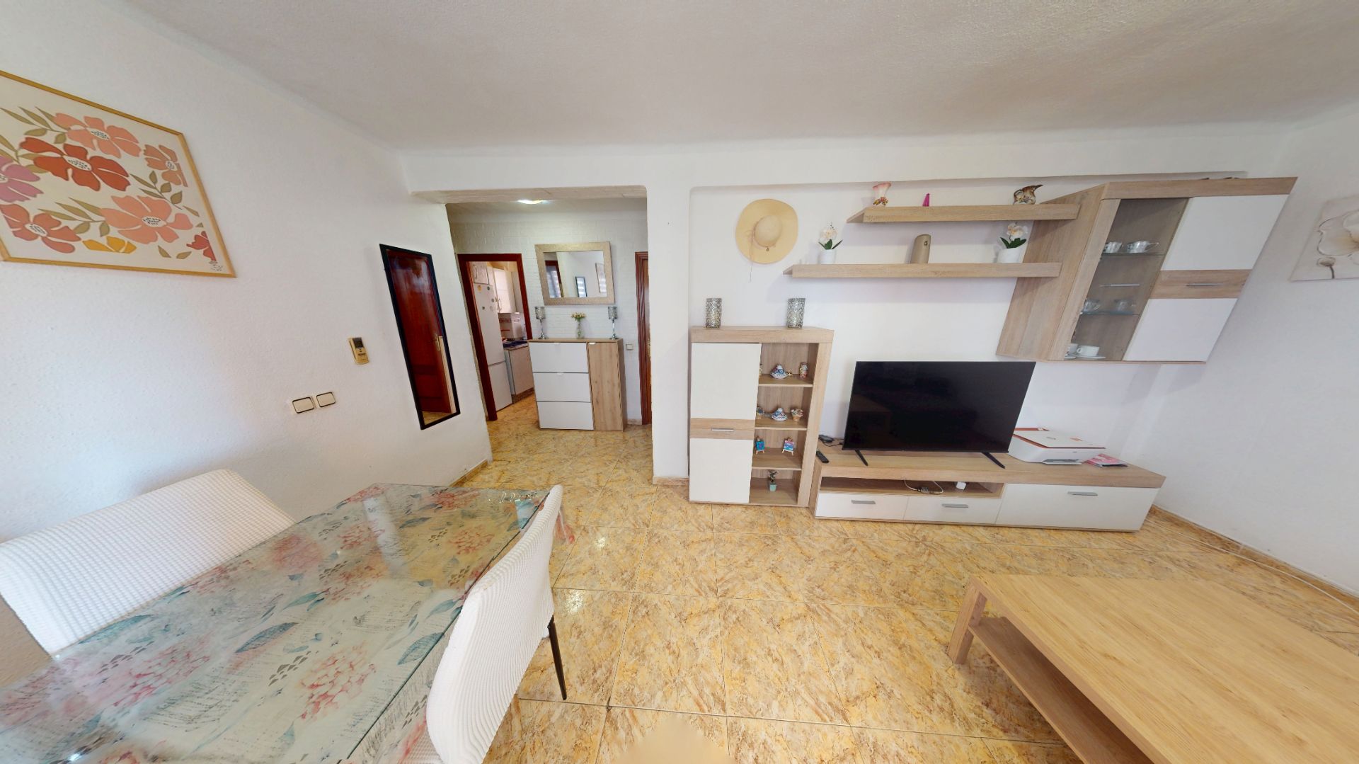 Living room of Flat for sale in San Vicente del Raspeig / Sant Vicent del Raspeig  with Air Conditioner, Furnished and Washing machine