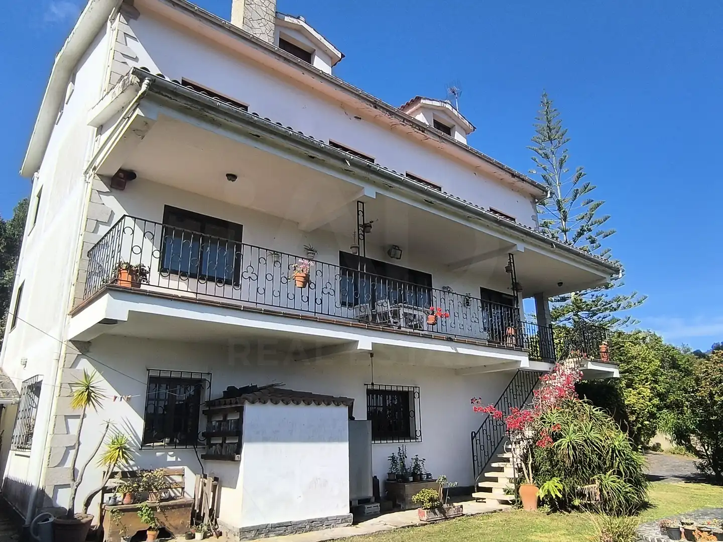 Vista exterior de Casa o chalet en venta en Pontedeume con Calefacción, Terraza y Piscina