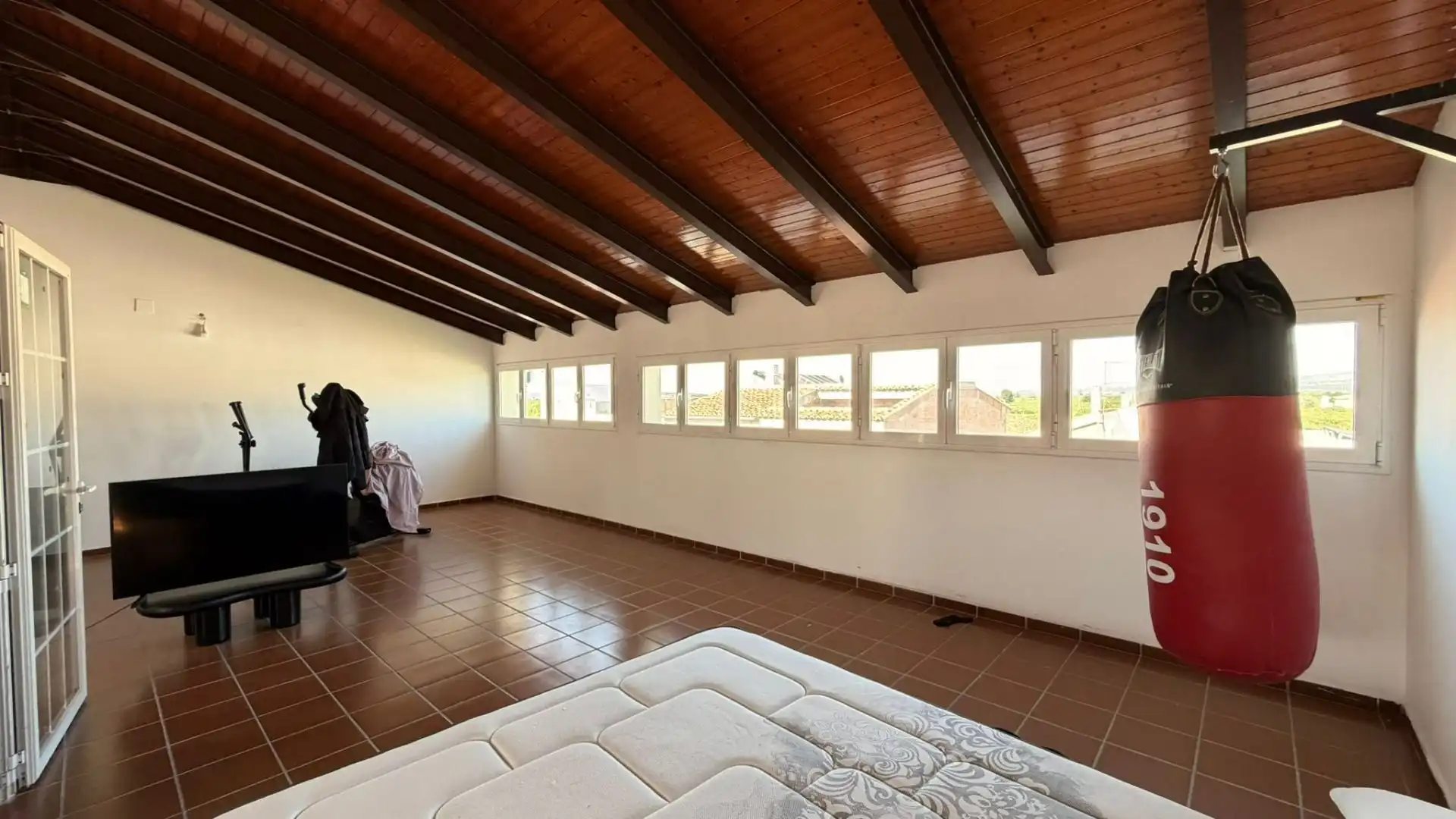 Schlafzimmer von Einfamilien-Reihenhaus zum Verkauf in Villanueva de Castellón mit Klimaanlage und Abstellraum