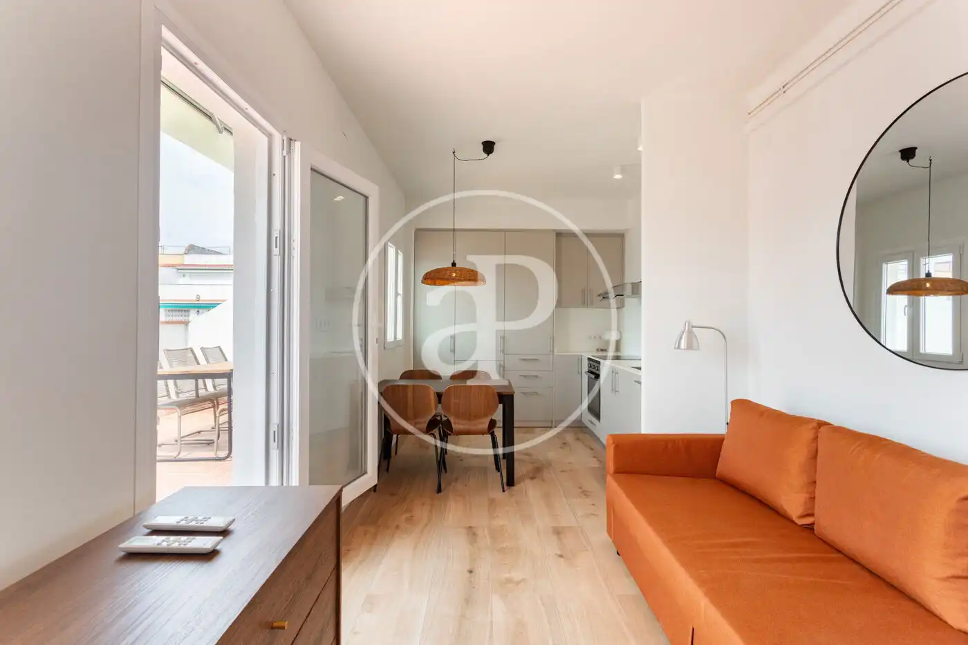Balcony of Flat for rent in Barcelona  with Air Conditioner, Heating and Terrace