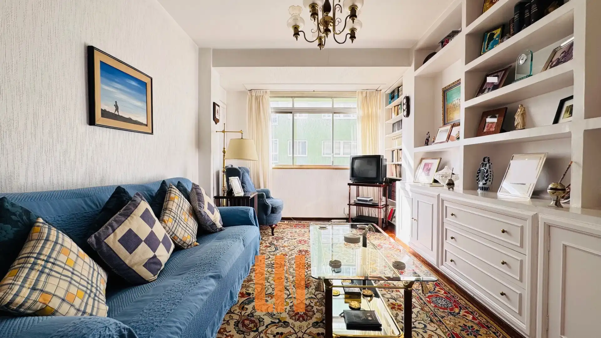 Sala de estar de Piso en venta en A Coruña Capital  con Calefacción, Horno y Lavadora