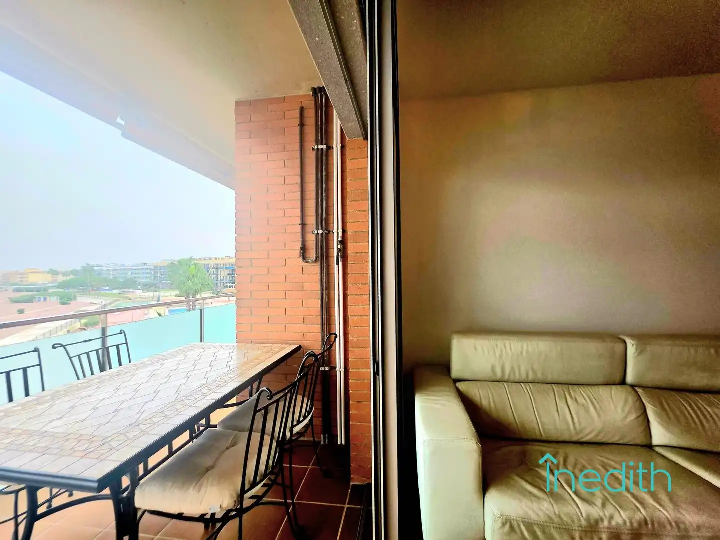 Terrasse von Wohnung zum Verkauf in Cubelles mit Klimaanlage, Heizung und Terrasse