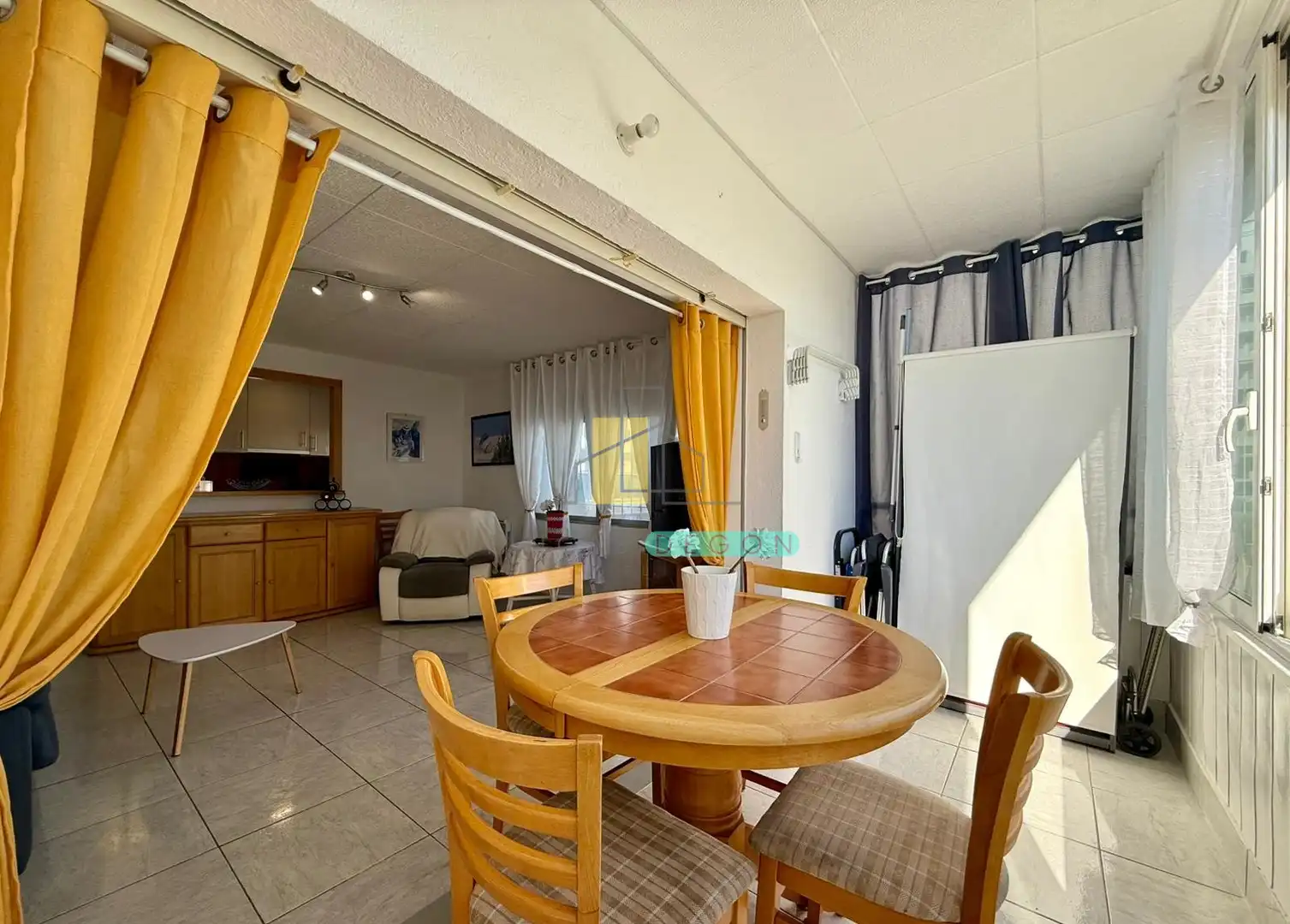 Esszimmer von Wohnungen zum Verkauf in Roses mit Heizung, Privatgarten und Möbliert