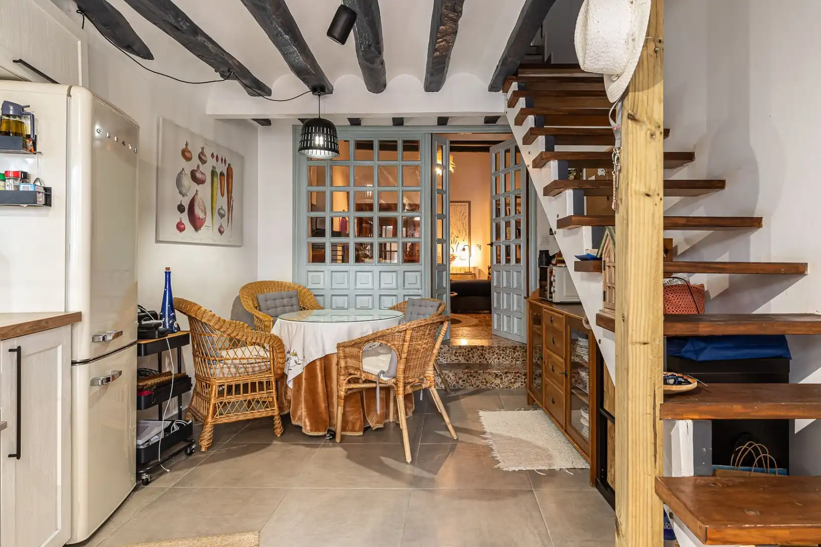 Esszimmer von Einfamilien-Reihenhaus zum Verkauf in Olmeda de las Fuentes mit Heizung und Terrasse