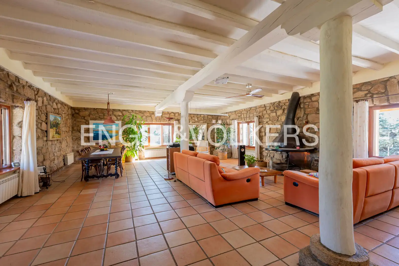 Sala de estar de Casa o chalet en venta en Galapagar con Aire acondicionado, Calefacción y Jardín privado