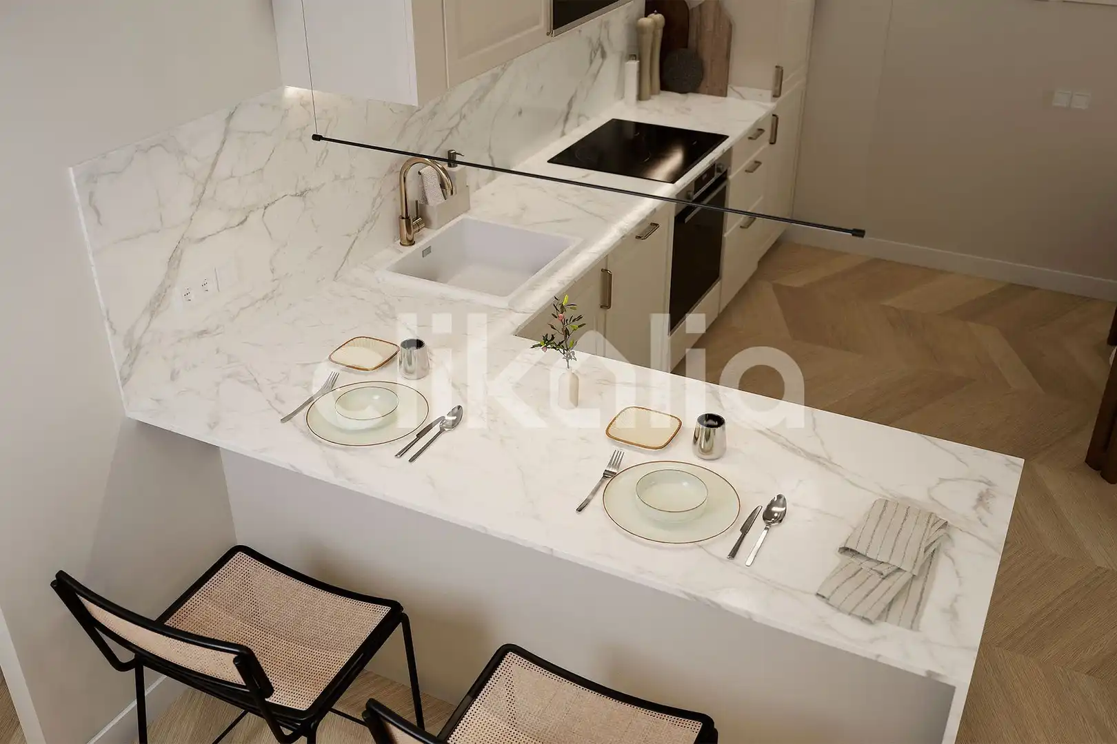 Kitchen of Flat for sale in Sevilla  with Air Conditioner and Terrace