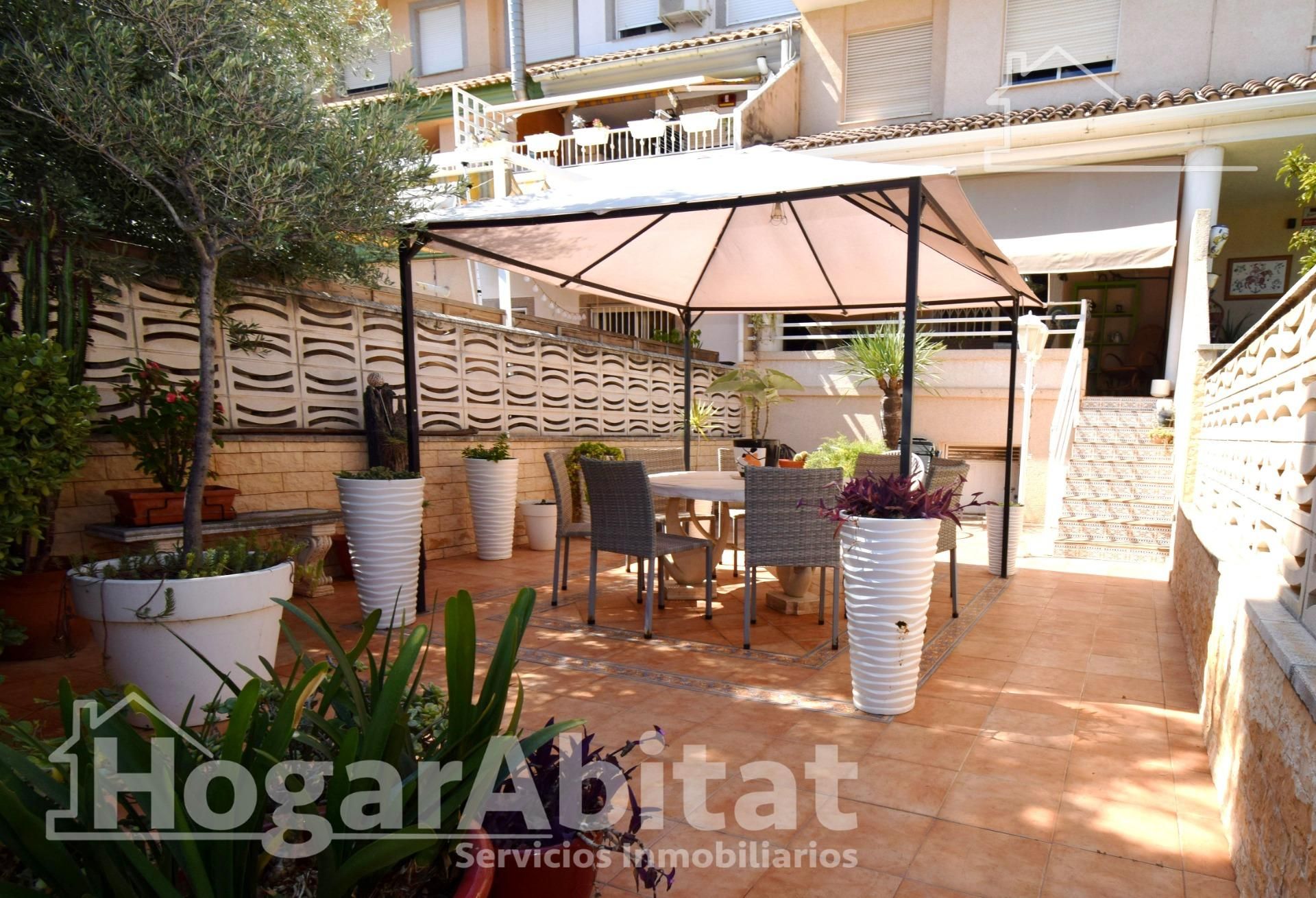 Terrassa de Casa adosada en venda en Canet d'En Berenguer amb Aire condicionat, Calefacció i Jardí privat