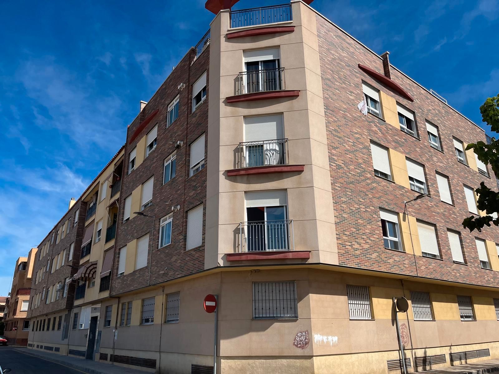 Exterior view of Flat for sale in Beniel  with Air Conditioner and Furnished