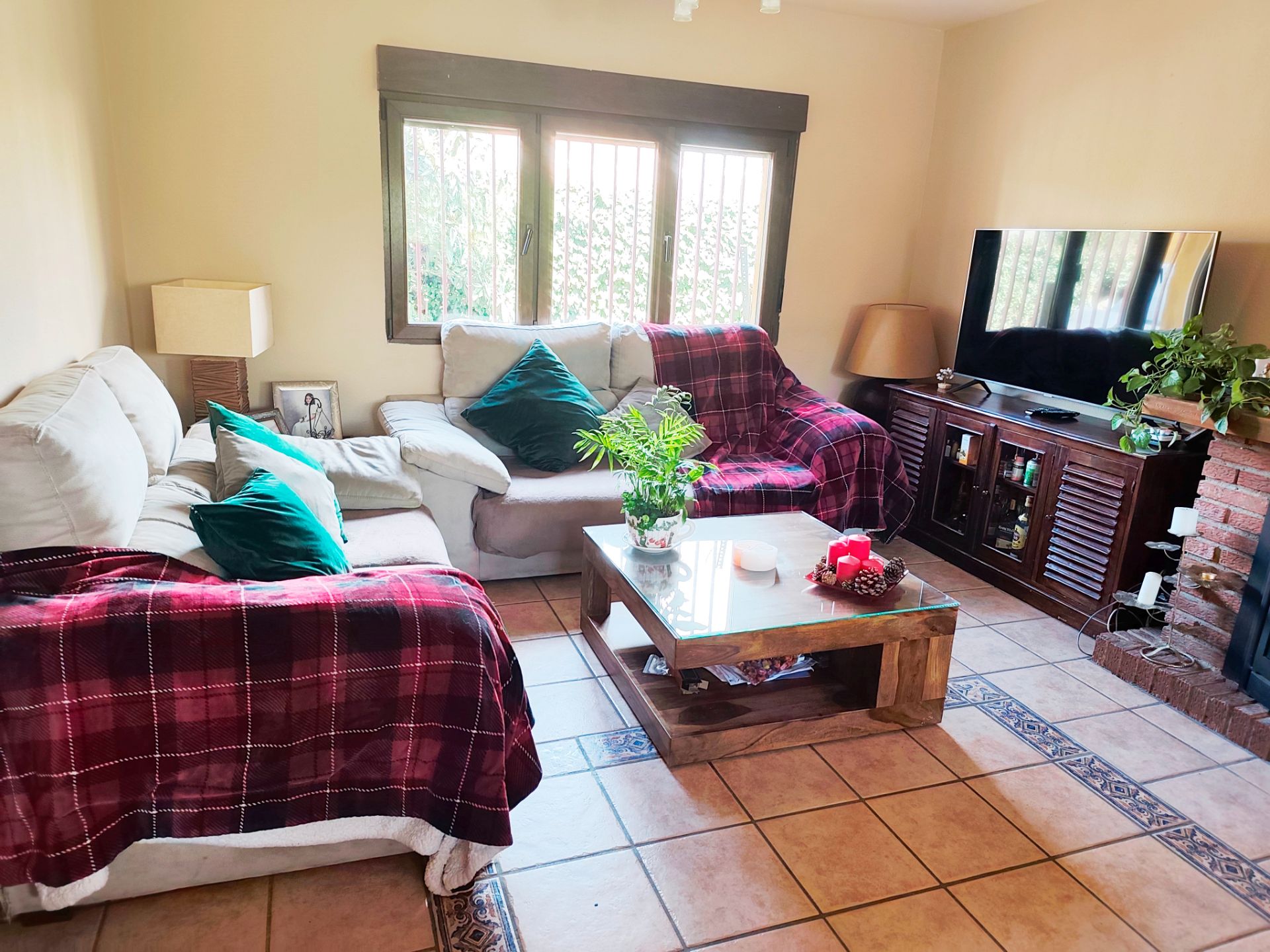 Living room of House or chalet for sale in Collado Villalba  with Heating, Private garden and Parquet flooring