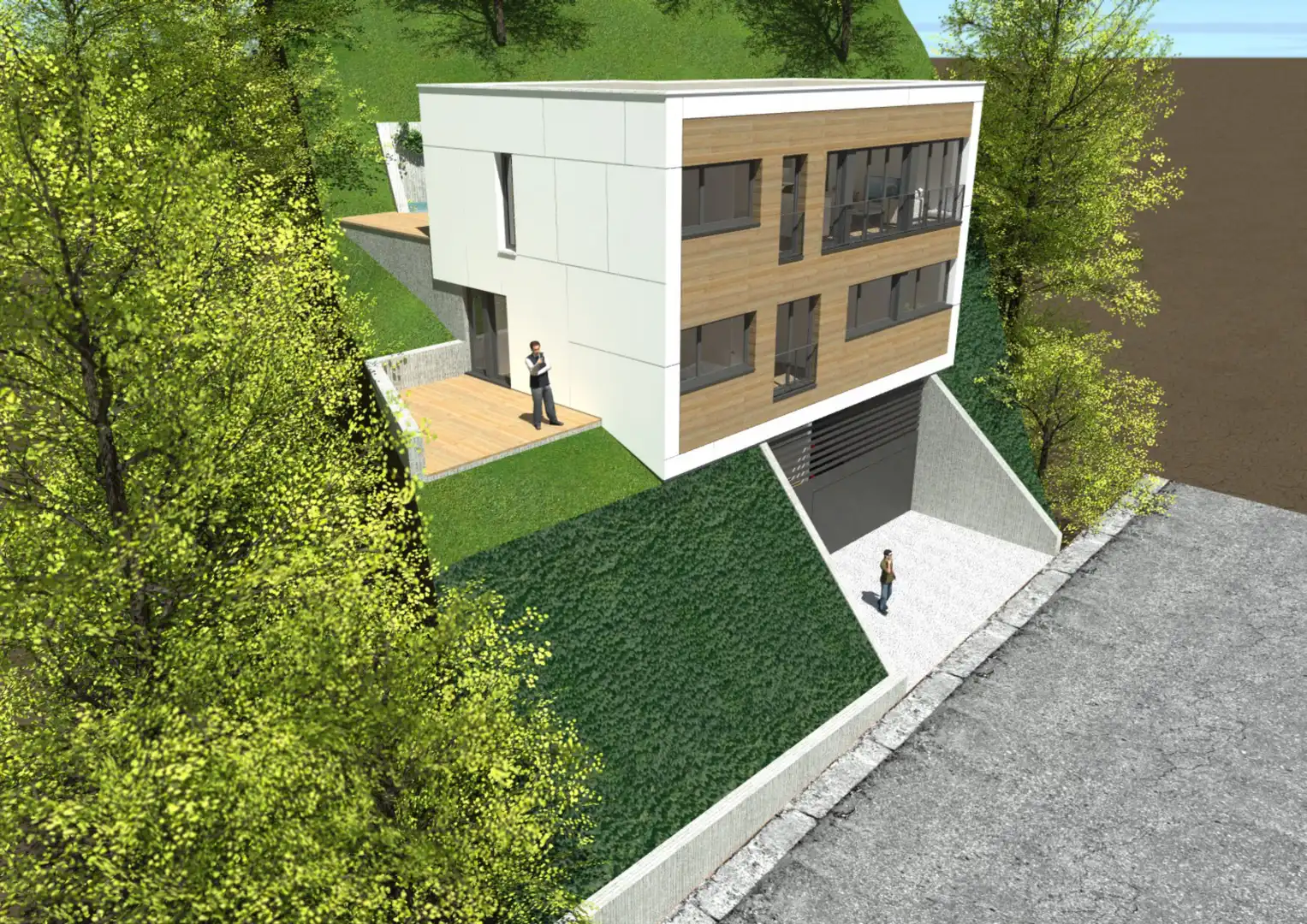 Vista exterior de Casa o chalet en venta en Terrassa con Jardín privado