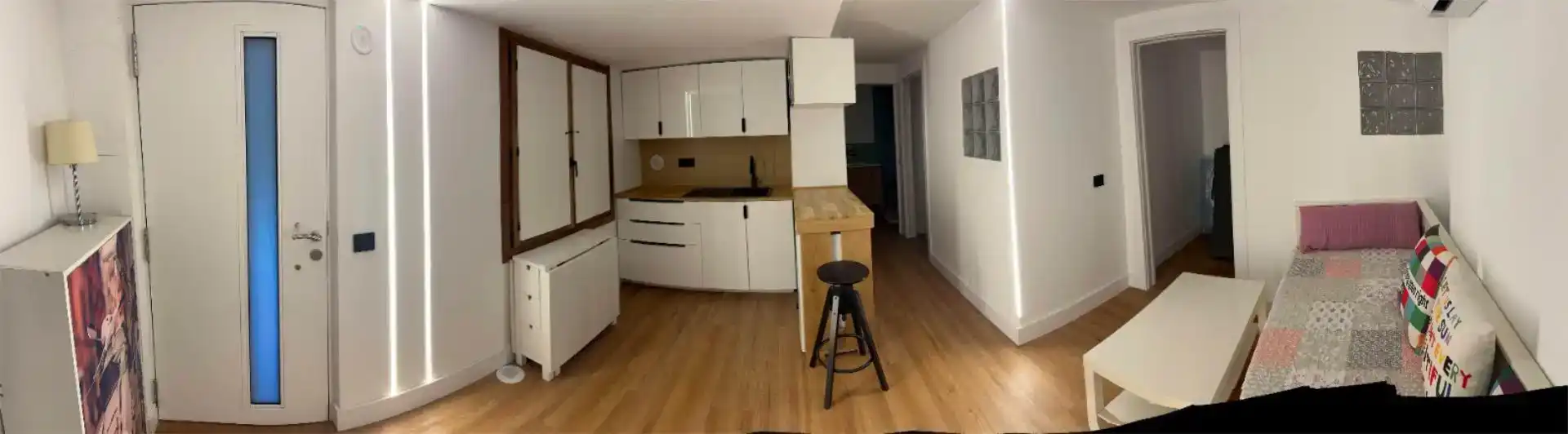 Cuina de Apartament de lloguer en Jaén amb Aire condicionat, Jardí privat i Parquet